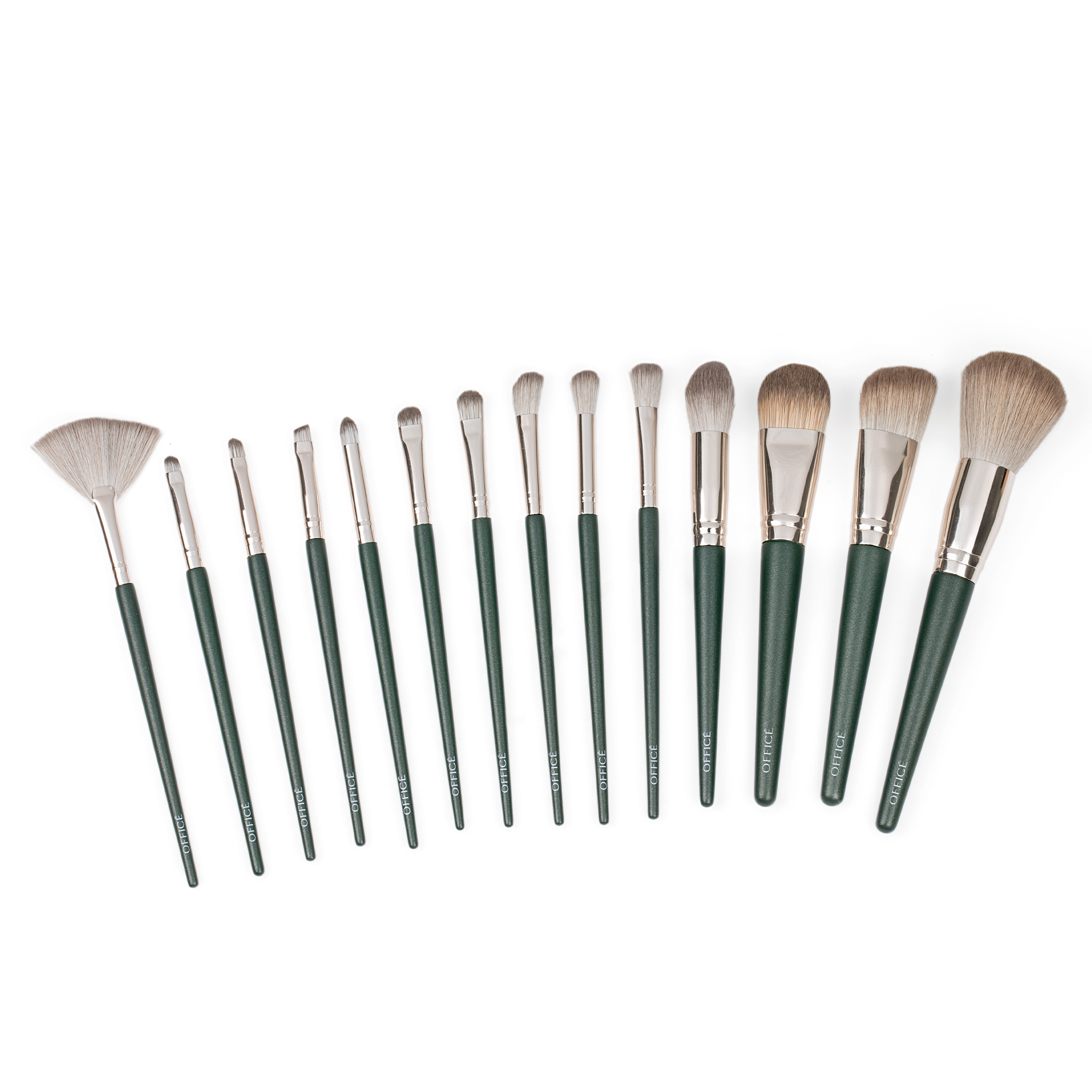 OFFICE 14 Pieces Green Brush Set