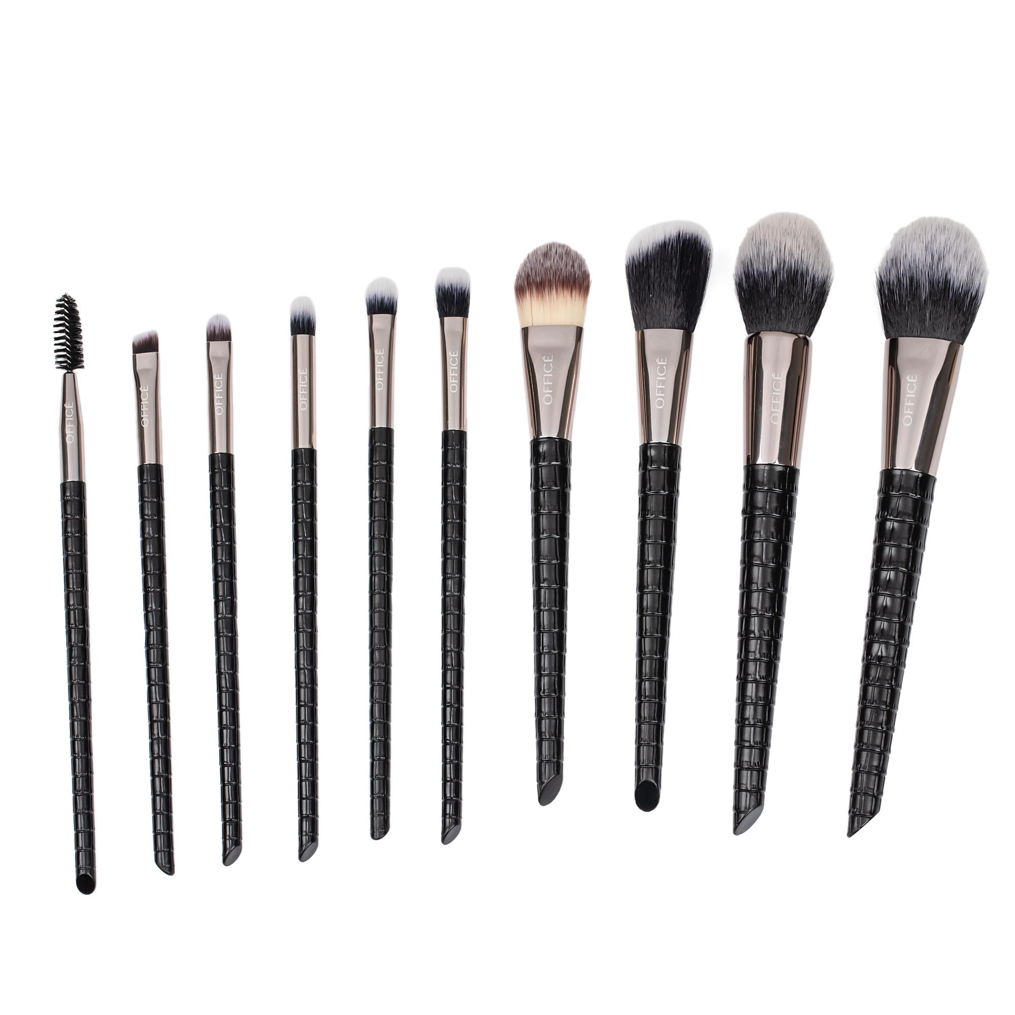 OFFICE 10 Pieces Black Brush Set